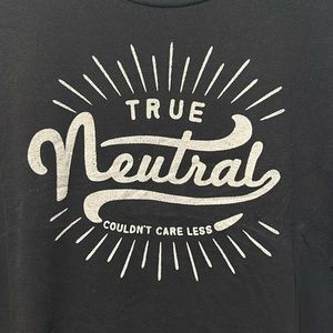 True Neutral Couldn't Care Less D&D Tee